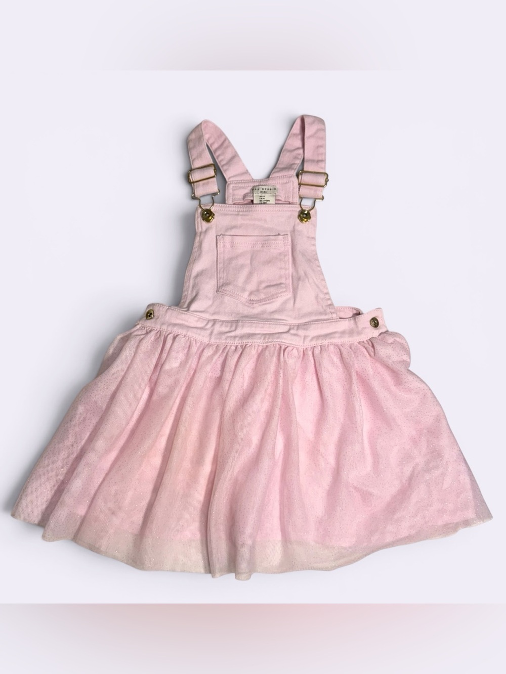 Max Studio Pink Overall with Gold Hardware - 4